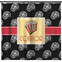 Movie Theater Shower Curtain - Custom Size w/ Name or Text