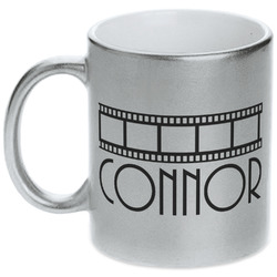 Movie Theater Metallic Silver Mug (Personalized)