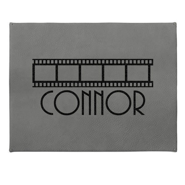 Movie Theater Small Engraved Gift Box with Leather Lid - Approval