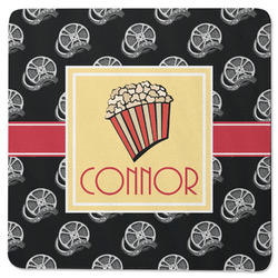 Movie Theater Square Rubber Backed Coaster (Personalized)
