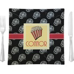 Movie Theater Glass Square Lunch / Dinner Plate 9.5" (Personalized)