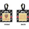 Movie Theater Square Luggage Tag (Front + Back)