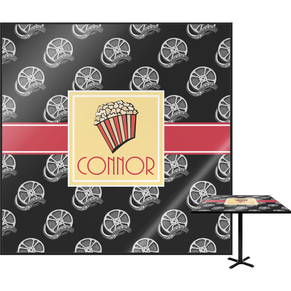 Custom Movie Theater Square Table Top (Personalized)