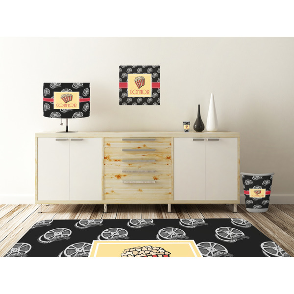 Movie Theater Square Wall Decal Wooden Desk