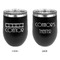 Movie Theater Stainless Wine Tumblers - Black - Double Sided - Approval