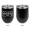 Movie Theater Stainless Wine Tumblers - Black - Single Sided - Approval