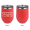 Movie Theater Stainless Wine Tumblers - Coral - Single Sided - Approval