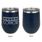 Movie Theater Stainless Wine Tumblers - Navy - Single Sided - Approval