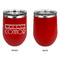 Movie Theater Stainless Wine Tumblers - Red - Single Sided - Approval