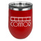 Movie Theater Stainless Wine Tumblers - Red - Single Sided - Front