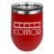 Movie Theater Stemless Stainless Steel Wine Tumbler - Red - Single Sided (Personalized)