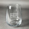 Movie Theater Stemless Wine Glass - Front/Approval