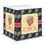 Movie Theater Sticky Note Cube w/ Name or Text