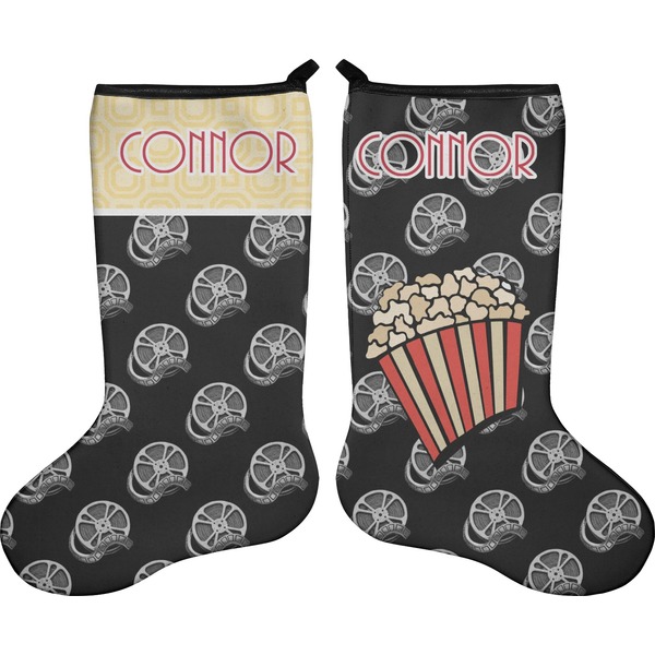 Custom Movie Theater Holiday Stocking - Double-Sided - Neoprene (Personalized)