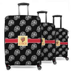 Movie Theater 3 Piece Luggage Set - 20" Carry On, 24" Medium Checked, 28" Large Checked (Personalized)