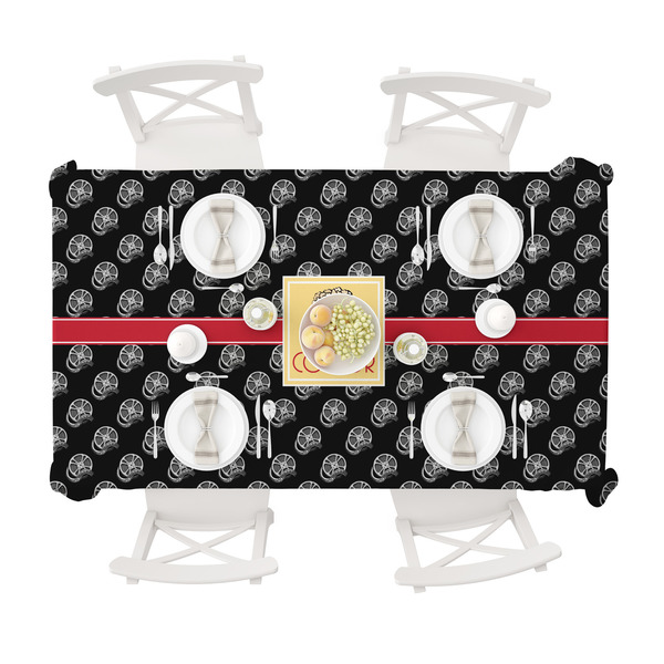 Movie Theater Tablecloths (58"x102") - TOP VIEW (with plates)