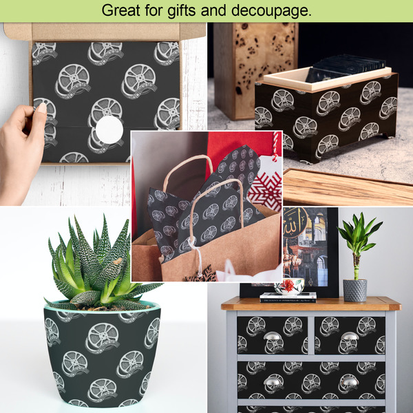 Movie Theater Tissue Paper - In Use Collage