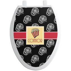 Movie Theater Toilet Seat Decal - Elongated (Personalized)