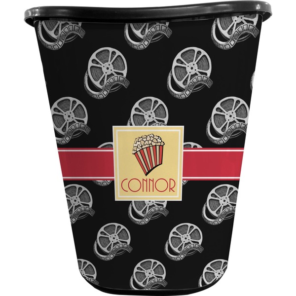 Movie Theater Trash Can Black