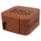 Movie Theater Travel Jewelry Boxes - Leatherette - Rawhide - View from Rear