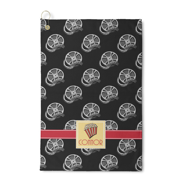 Custom Movie Theater Waffle Weave Golf Towel (Personalized)