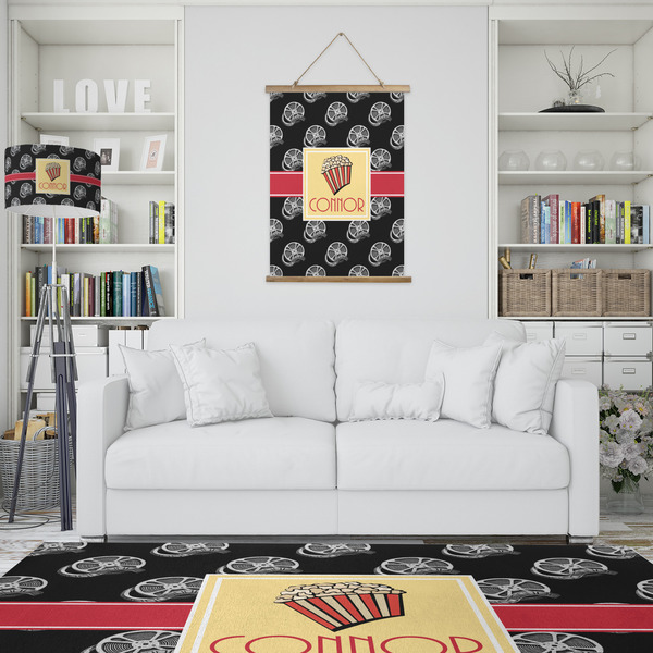 Movie Theater Wall Hanging Tapestry - Portrait - IN CONTEXT