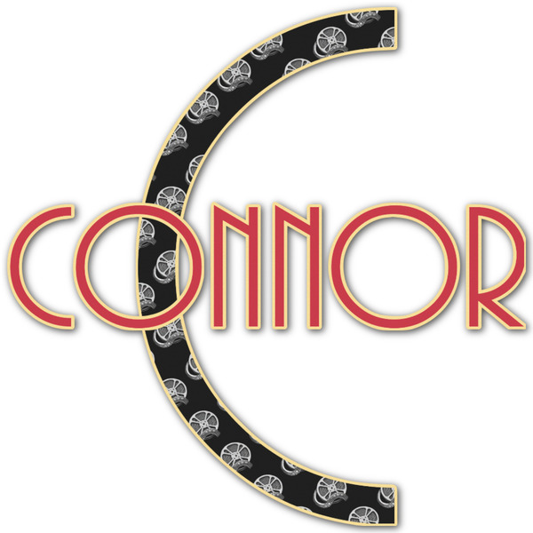 Custom Movie Theater Name & Initial Decal - Custom Sized (Personalized)