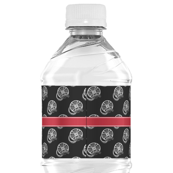 Movie Theater Water Bottle Label - Back View
