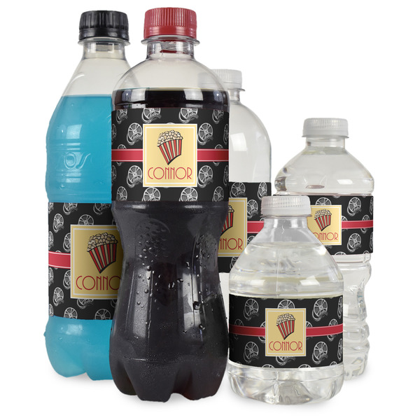 Movie Theater Water Bottle Label - Multiple Bottle Sizes