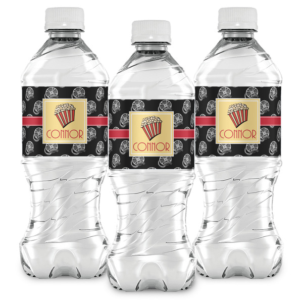 Movie Theater Water Bottle Labels - Front View
