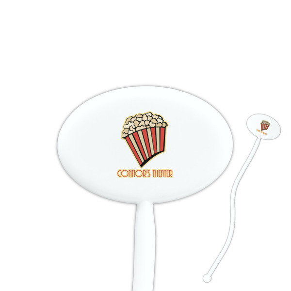 Custom Movie Theater Oval Stir Sticks (Personalized)