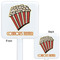 Movie Theater White Plastic Stir Stick - Double Sided - Approval