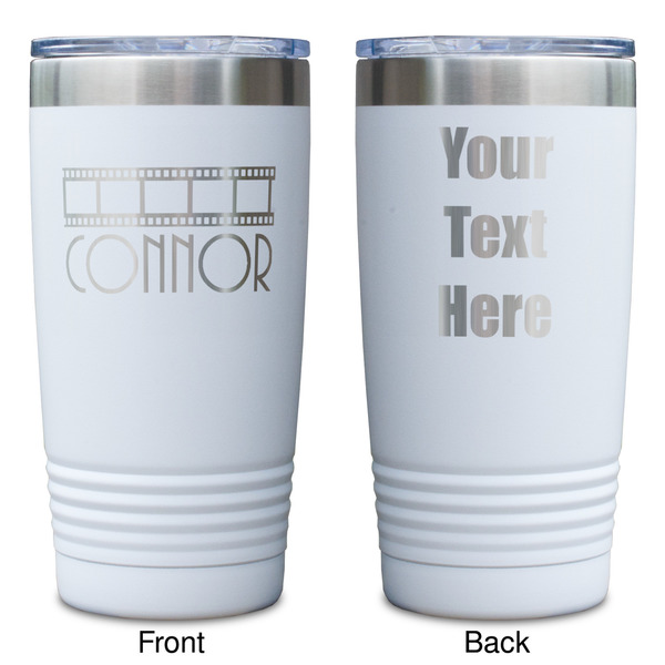Movie Theater White Polar Camel Tumbler - 20oz - Double Sided - Approval