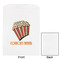 Movie Theater White Treat Bag - Front & Back View