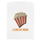 Movie Theater White Treat Bag - Front View