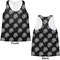 Movie Theater Womens Racerback Tank Tops - Medium - Front and Back