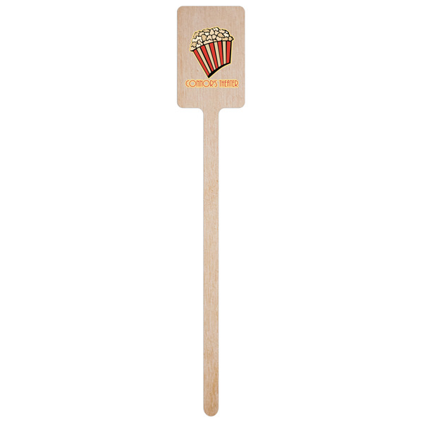 Movie Theater Wooden 6.25" Stir Stick - Rectangular - Single Stick