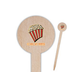 Movie Theater Round Wooden Food Picks (Personalized)