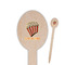 Movie Theater Wooden Food Pick - Oval - Closeup