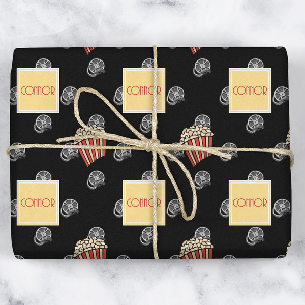 Movie Theater Wrapping Paper Roll - Matte - Wrapped Box