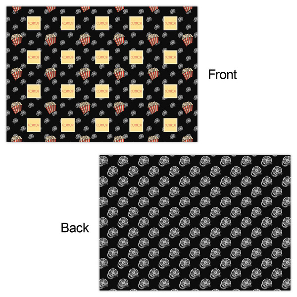 Movie Theater Wrapping Paper Sheet - Double Sided - Front & Back