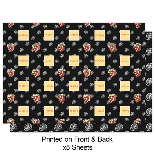 Movie Theater Wrapping Paper Sheet - Double Sided - Front