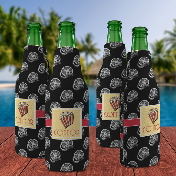 Movie Theater Zipper Bottle Cooler - Set of 4 - LIFESTYLE