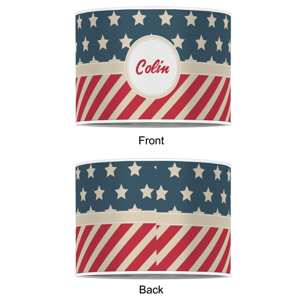 Stars and Stripes 12" Drum Lampshade - APPROVAL (Poly Film)