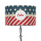 Stars and Stripes 12" Drum Lampshade - ON STAND (Fabric)