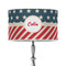 Stars and Stripes 12" Drum Lampshade - ON STAND (Poly Film)
