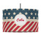 Stars and Stripes 12" Drum Lampshade - PENDANT (Fabric)