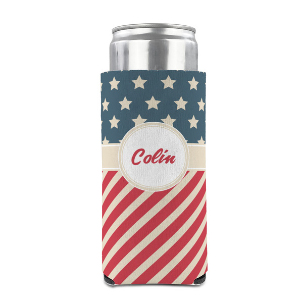 Stars and Stripes 12oz Tall Can Sleeve - FRONT (on can)