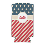 Stars and Stripes Can Cooler (tall 12 oz) (Personalized)