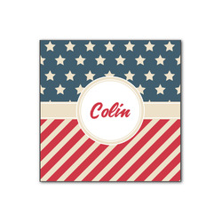 Stars and Stripes Wood Print - 12x12 (Personalized)